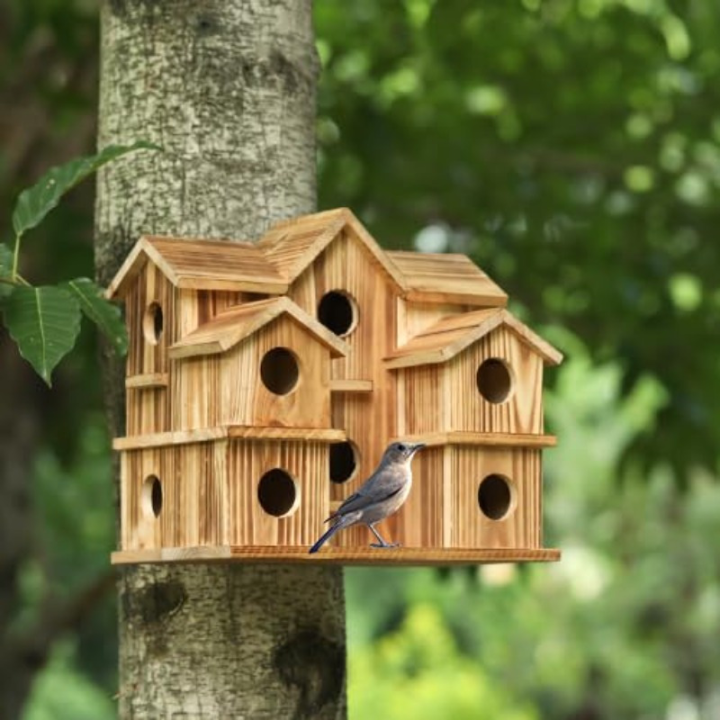 Casa Nido Decorativa de Madera para Pájaros de Jardín | prologyc.es | repuestos.prologyc.es