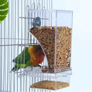 Comedero Transparente Antiderrames para Loros y Aves | repuestos.prologyc.es