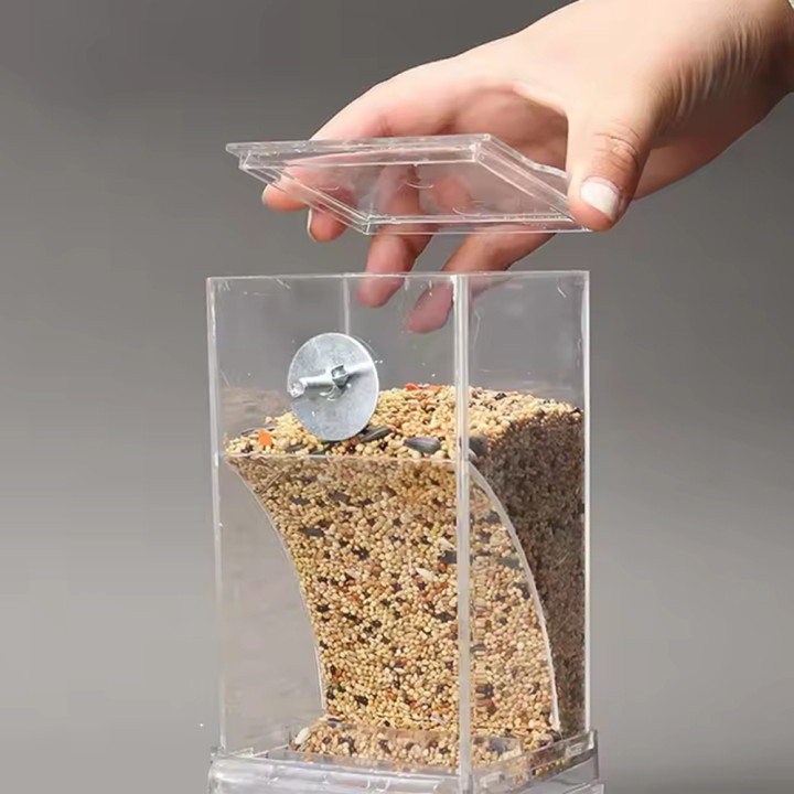 Comedero Transparente Antiderrames para Loros y Aves | repuestos.prologyc.es