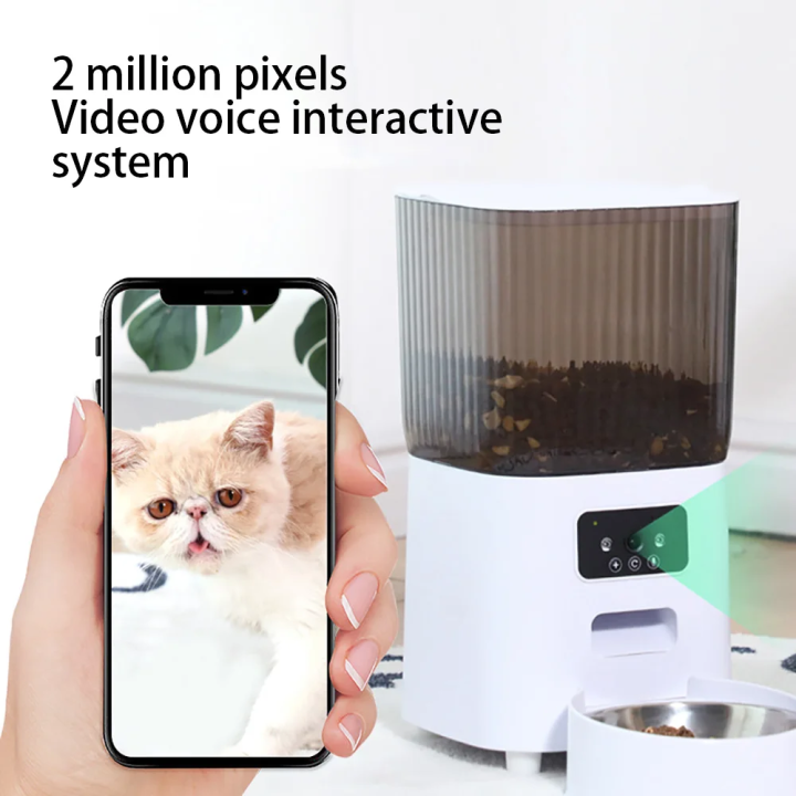 Comedero Automático Inteligente con Cámara para Gatos y Perros | prologyc.es