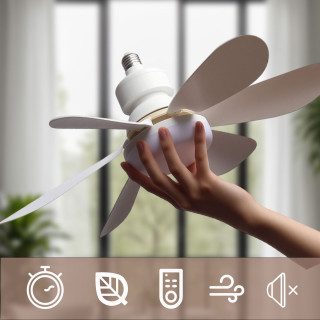 Lámpara de Techo LED E27 Regulable 30W 40W con Mando | prologyc.es