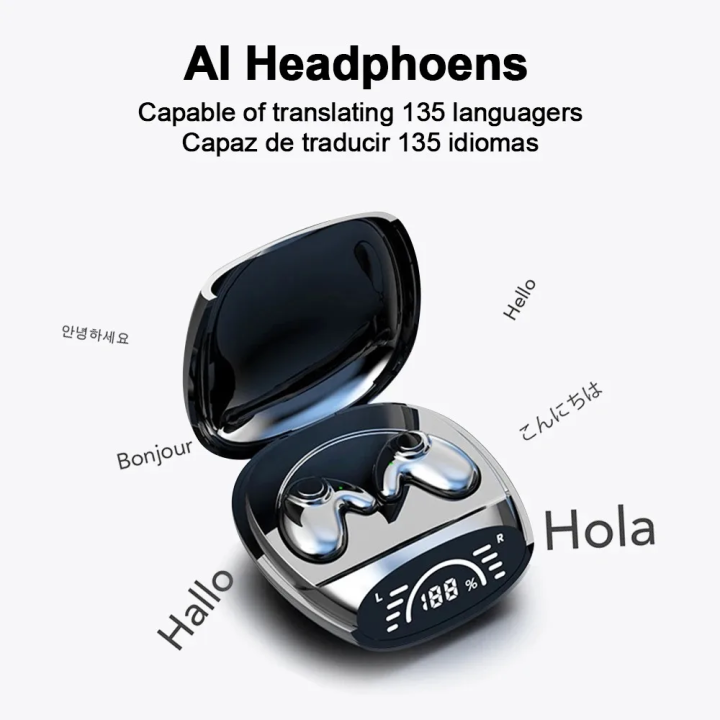 Auriculares Bluetooth 5.3 con Traductor IA 135 Idiomas y Reducción de Ruido | prologyc.es | repuestos.prologyc.es