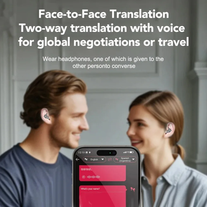 Auriculares Bluetooth 5.3 con Traductor IA 135 Idiomas y Reducción de Ruido | prologyc.es | repuestos.prologyc.es