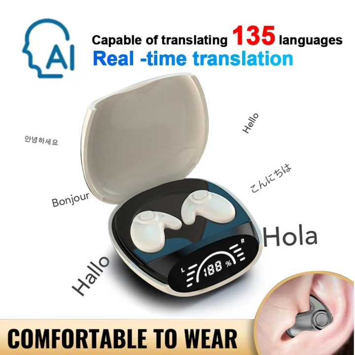 Auriculares Bluetooth 5.3 con Traductor IA 135 Idiomas y Reducción de Ruido | prologyc.es | repuestos.prologyc.es