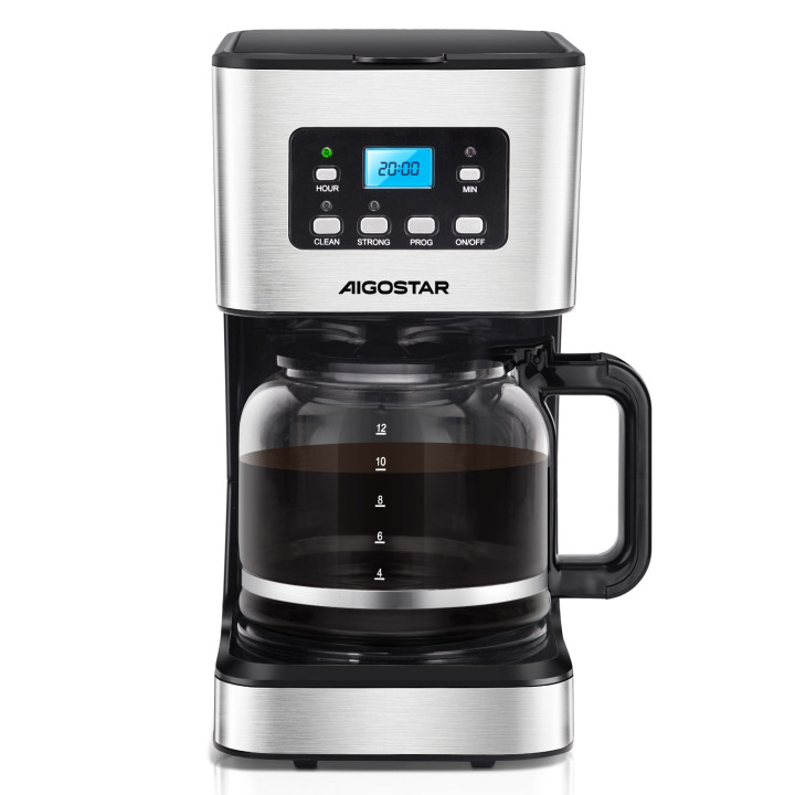 Cafetera de Goteo AIGOSTAR Darcy X 950W 12 Tazas Programable | prologyc.es | repuestos.prologyc.es