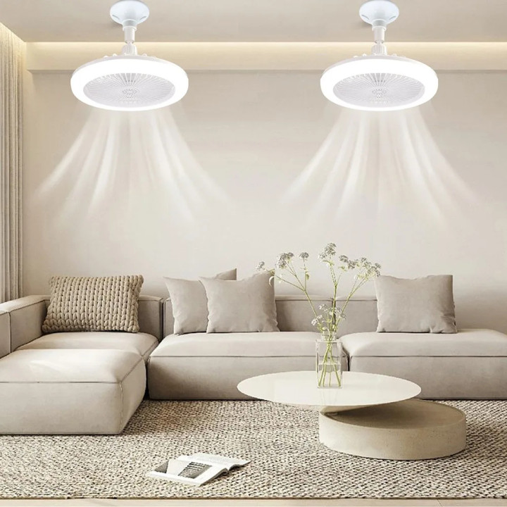 Ventilador de Techo con Luz LED E27 USB y Brazo Flexible | prologyc.es | repuestos.prologyc.es