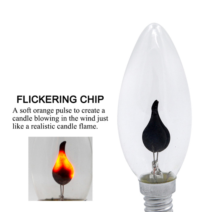 Bombilla LED E27 E14 Efecto Llama Vintage 3W Decorativa Retro | prologyc.es | repuestos.prologyc.es