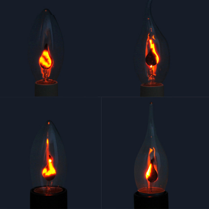 Bombilla LED E27 E14 Efecto Llama Vintage 3W Decorativa Retro | prologyc.es | repuestos.prologyc.es