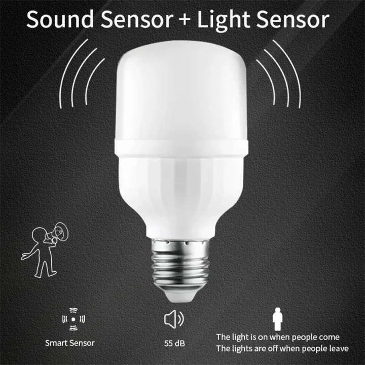 Bombilla LED E27 con Sensor de Sonido y Luz 220V Encendido Automático | prologyc.es | repuestos.prologyc.es