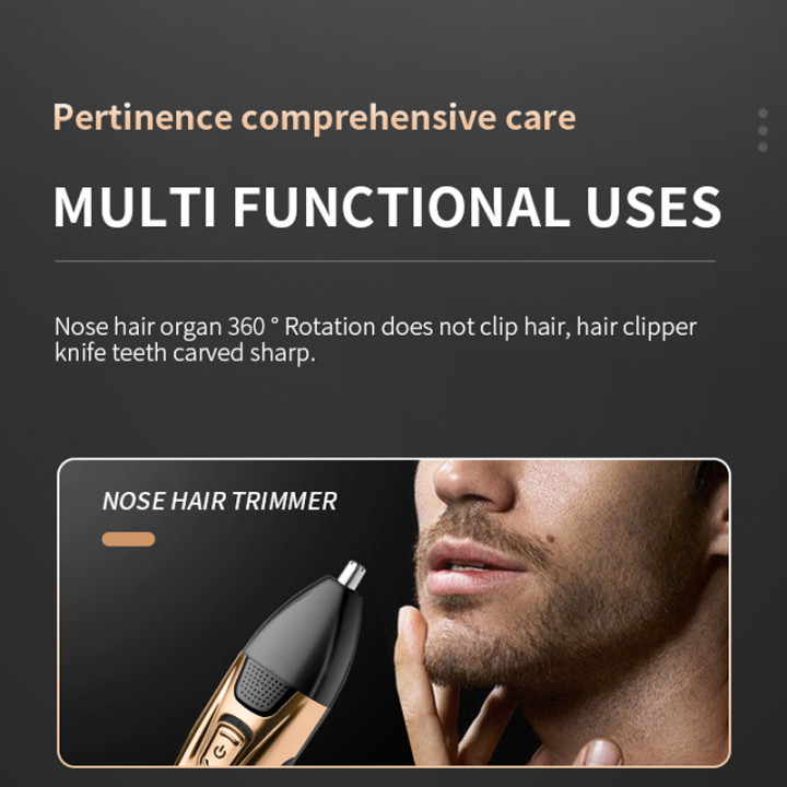 Kit de Aseo Kemei 3 en 1 Recortadora Barba Pelo Nariz | prologyc.es | repuestos.prologyc.es