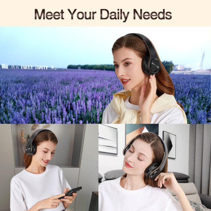 Auriculares Bluetooth Inalámbricos Dorados con Micrófono | prologyc.es | repuestos.prologyc.es