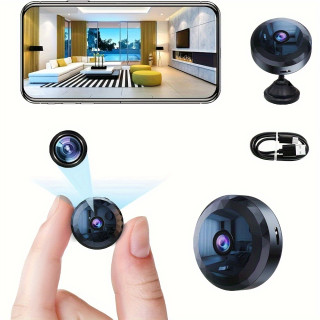 La mini cámara de seguridad WiFi es una solución compacta diseñada para la vigilancia y monitorización de interiores. Gracias a