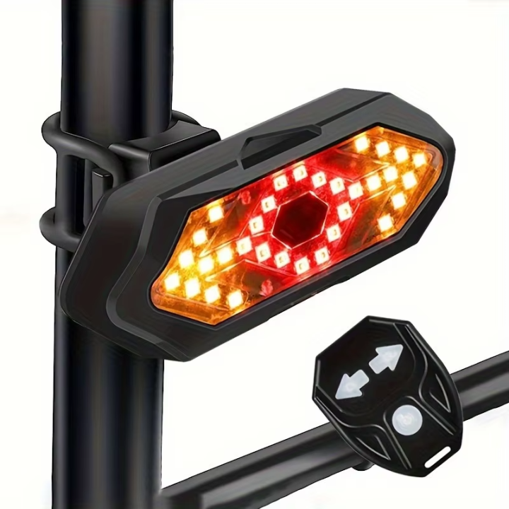 Luz Trasera Bicicleta con Intermitentes Bocina y Control Remoto | prologyc.es | repuestos.prologyc.es