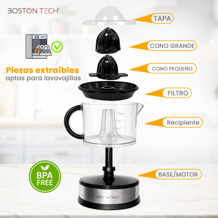 Exprimidor Eléctrico MasterJuicer 700 ml Doble Giro BPA Free | prologyc.es | repuestos.prologyc.es
