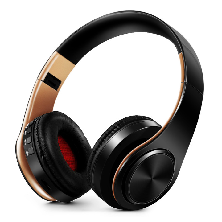 Auriculares Bluetooth Inalámbricos Dorados con Micrófono | prologyc.es | repuestos.prologyc.es