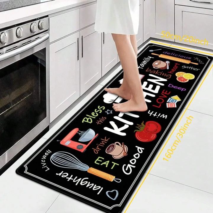Alfombrilla de Cocina Estampada Antideslizante VIKAMA | prologyc.es | repuestos.prologyc.es