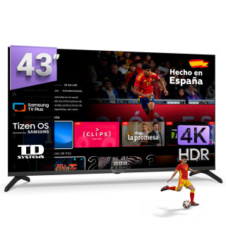 Smart TV TD Systems K43C22TIZEN 43 Pulgadas 4K UHD Tizen OS 8.0 | prologyc.es | repuestos.prologyc.es
