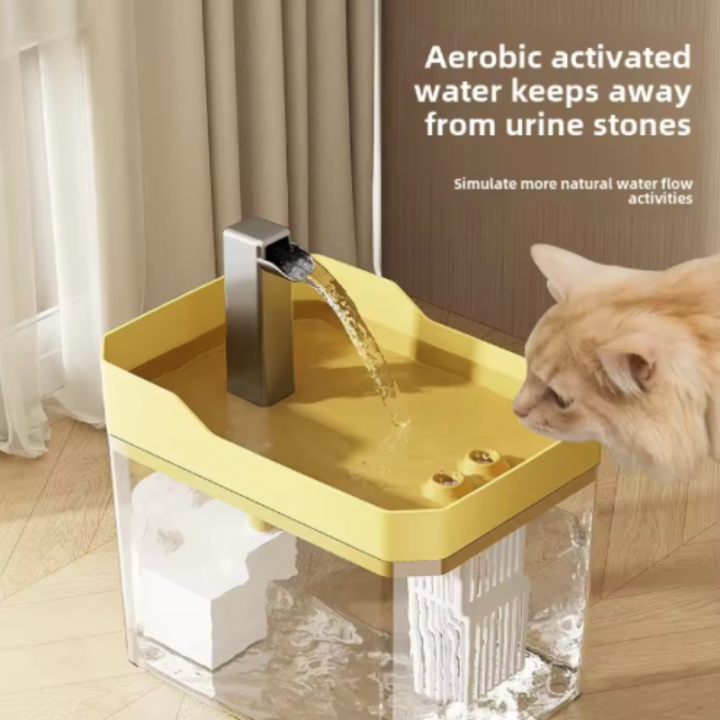 Fuente de Agua USB para Gatos con Filtro Automático y Bomba de Recirculación | prologyc.es | repuestos.prologyc.es