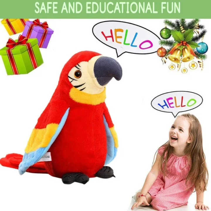 Loro Parlante Repetidor de Voz de Peluche Guacamayo Interactivo | prologyc.es | repuestos.prologyc.es