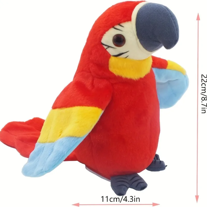 Loro Parlante Repetidor de Voz de Peluche Guacamayo Interactivo | prologyc.es | repuestos.prologyc.es