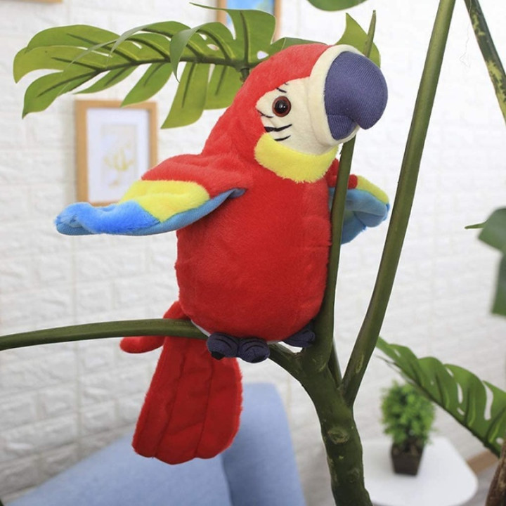 Loro Parlante Repetidor de Voz de Peluche Guacamayo Interactivo | prologyc.es | repuestos.prologyc.es