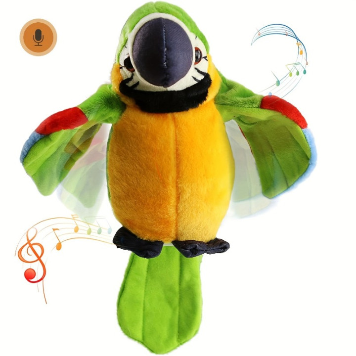 Loro Parlante Repetidor de Voz de Peluche Guacamayo Interactivo | prologyc.es | repuestos.prologyc.es