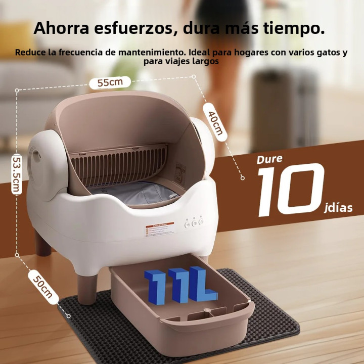 Caja de Arena Automática Autolimpiable para Gatos 65L con Control por App | prologyc.es | repuestos.prologyc.es