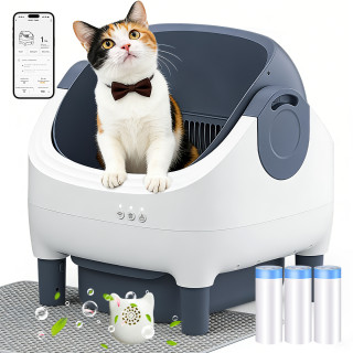 Caja de Arena Automática Autolimpiable para Gatos 65L con Control por App | prologyc.es | repuestos.prologyc.es