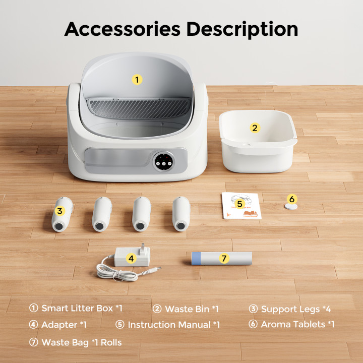 Caja de Arena Automática Patbrela Autolimpiable con Control por App y Eliminación de Olores | prologyc.es | repuestos.prologyc.e