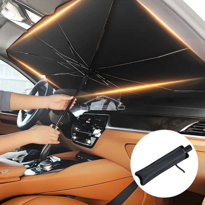 Parasol Plegable Tipo Sombrilla para Parabrisas de Coche con Protección UV | prologyc.es | repuestos.prologyc.es