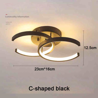 Lámpara de Techo LED Moderna de 2 Anillos para Pasillo Salón y Dormitorio | prologyc.es | repuestos.prologyc.es