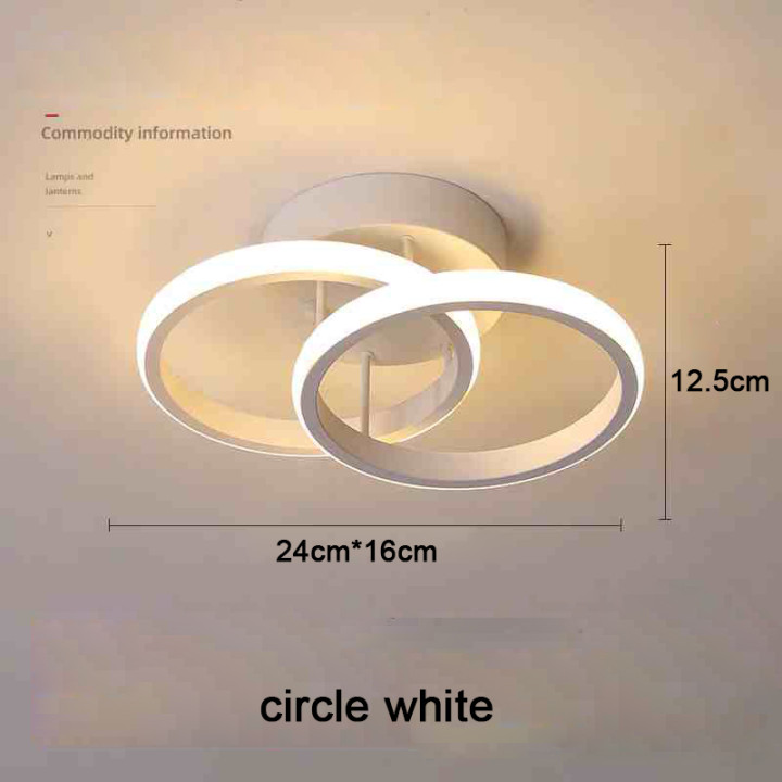 Lámpara de Techo LED Moderna de 2 Anillos para Pasillo Salón y Dormitorio | prologyc.es | repuestos.prologyc.es