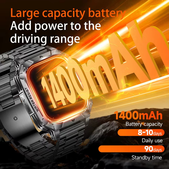 Reloj Inteligente AMOLED 2,01" IP68 con Batería de 1400 mAh, Llamadas Bluetooth y Monitor Deportivo | prologyc.es | repuestos.pr