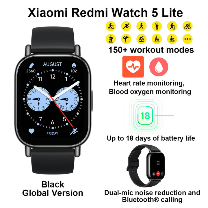 Smartwatch Xiaomi Redmi Watch 5 Lite AMOLED 1,96" con Llamadas Bluetooth y GPS | prologyc.es | repuestos.prologyc.es