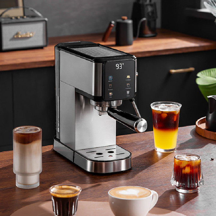 Cafetera Espresso 20 Bares con Pantalla Táctil, Espumador de Leche y Acero Inoxidable | prologyc.es | repuestos.prologyc.es