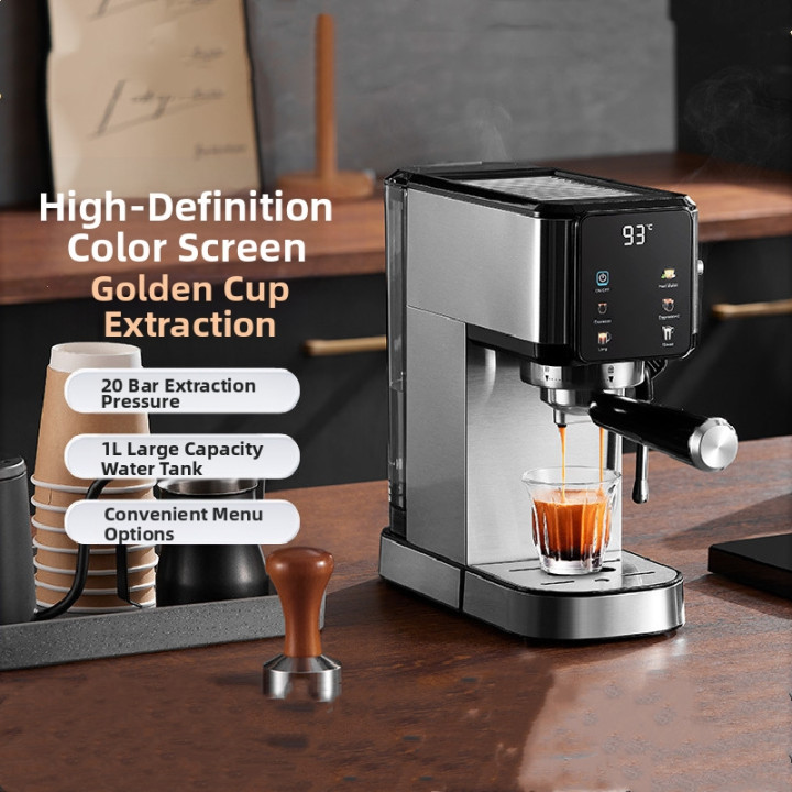 Cafetera Espresso 20 Bares con Pantalla Táctil, Espumador de Leche y Acero Inoxidable | prologyc.es | repuestos.prologyc.es