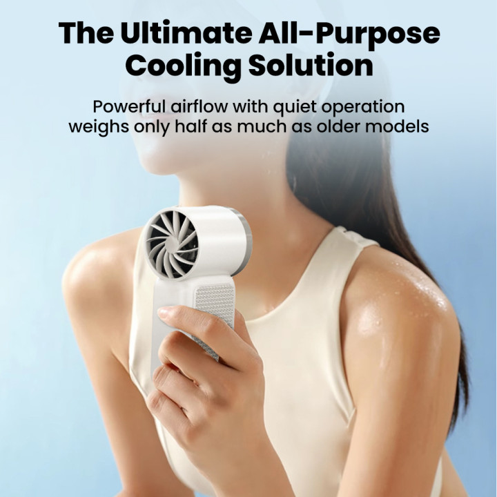 Mini Ventilador Portátil Recargable USB-C con Pantalla Digital y 5 Velocidades | prologyc.es | repuestos.prologyc.es