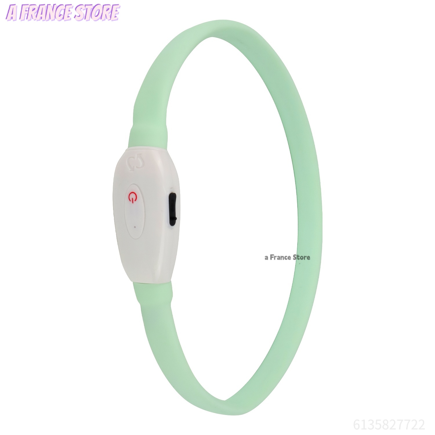 Collar LED Recargable por USB para Perros de Silicona Ajustable y Recortable | prologyc.es | repuestos.prologyc.es