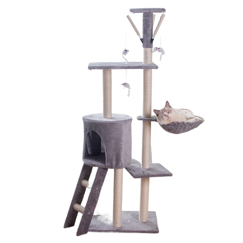 Árbol para Gatos de 5 Niveles con Postes Rascadores de Sisal y Plataformas | prologyc.es | repuestos.prologyc.es