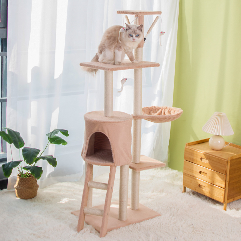Árbol para Gatos de 5 Niveles con Postes Rascadores de Sisal y Plataformas | prologyc.es | repuestos.prologyc.es