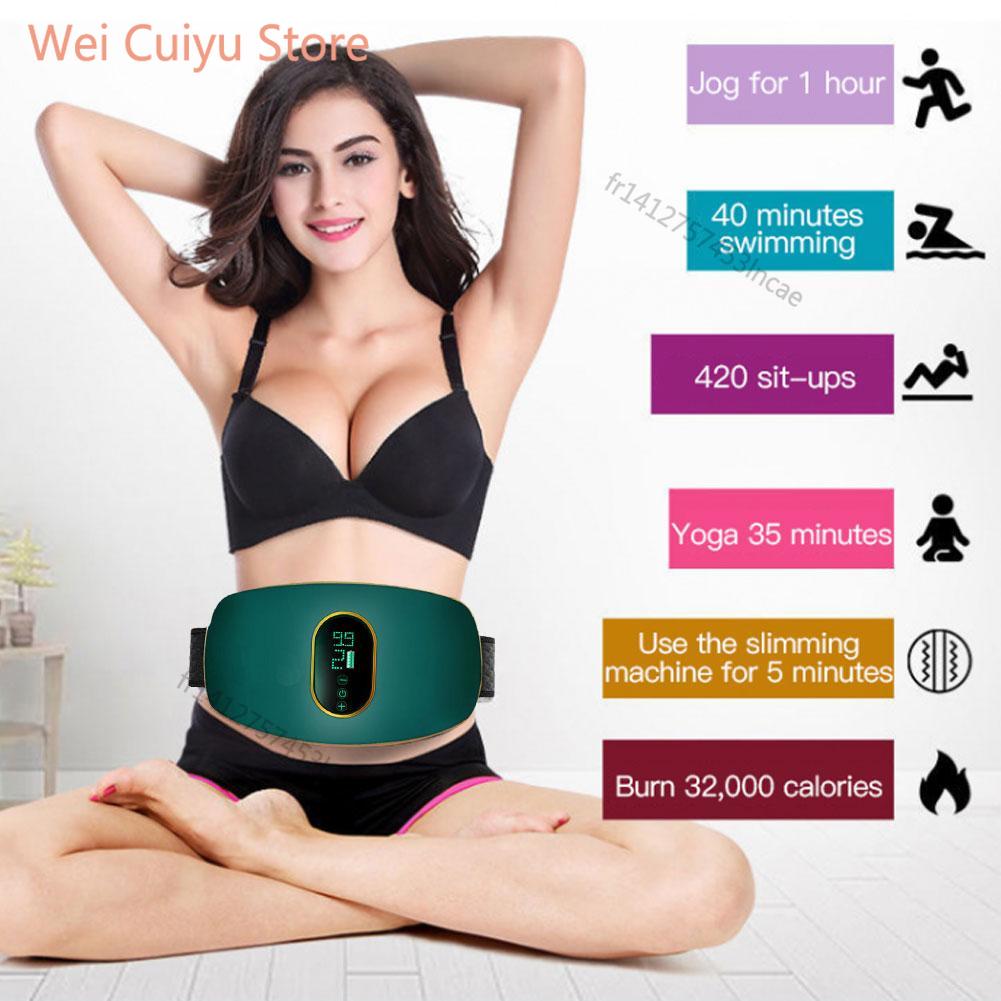 Estimulador Muscular Eléctrico EMS para Abdomen con Cinturón Ajustable Recargable por USB | prologyc.es | repuestos.prologyc.es