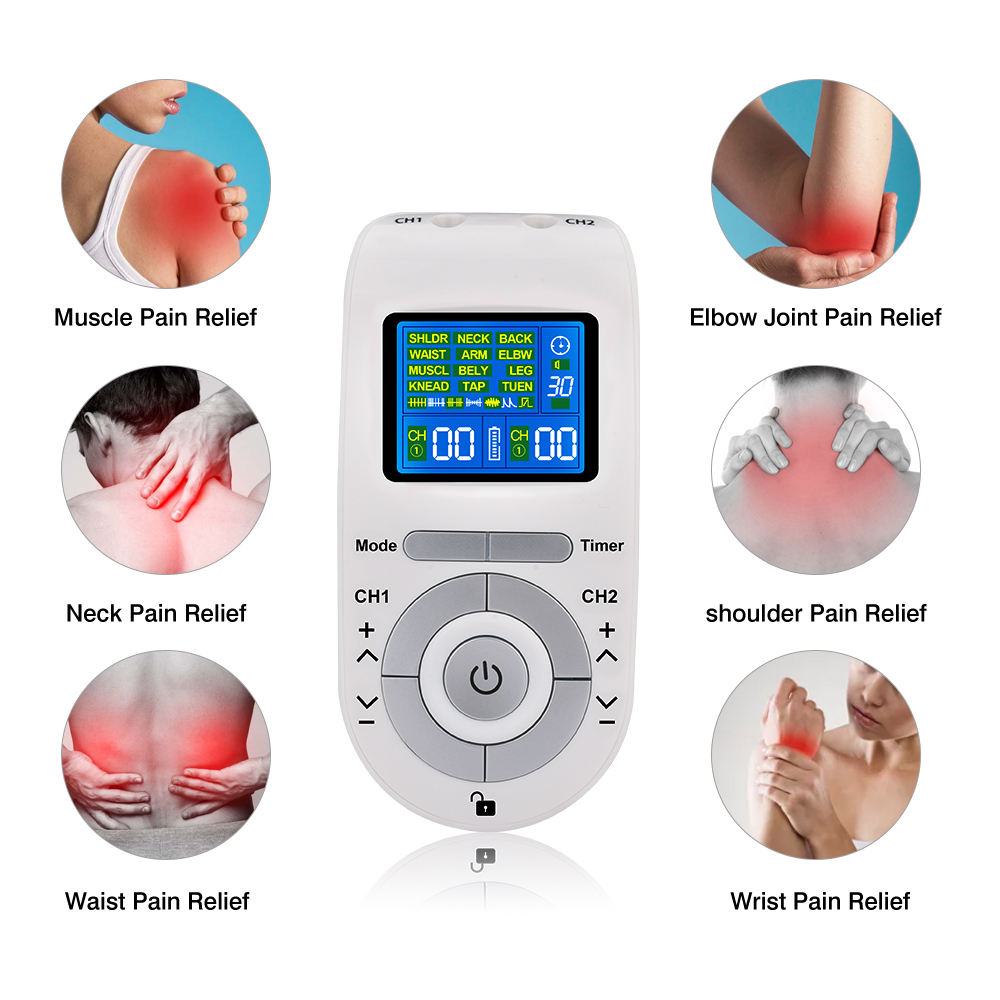 Electroestimulador Muscular TENS y EMS de 12 Modos con 40 Niveles de Intensidad | prologyc.es | repuestos.prologyc.es