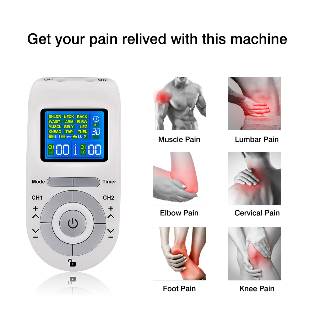 Electroestimulador Muscular TENS y EMS de 12 Modos con 40 Niveles de Intensidad | prologyc.es | repuestos.prologyc.es