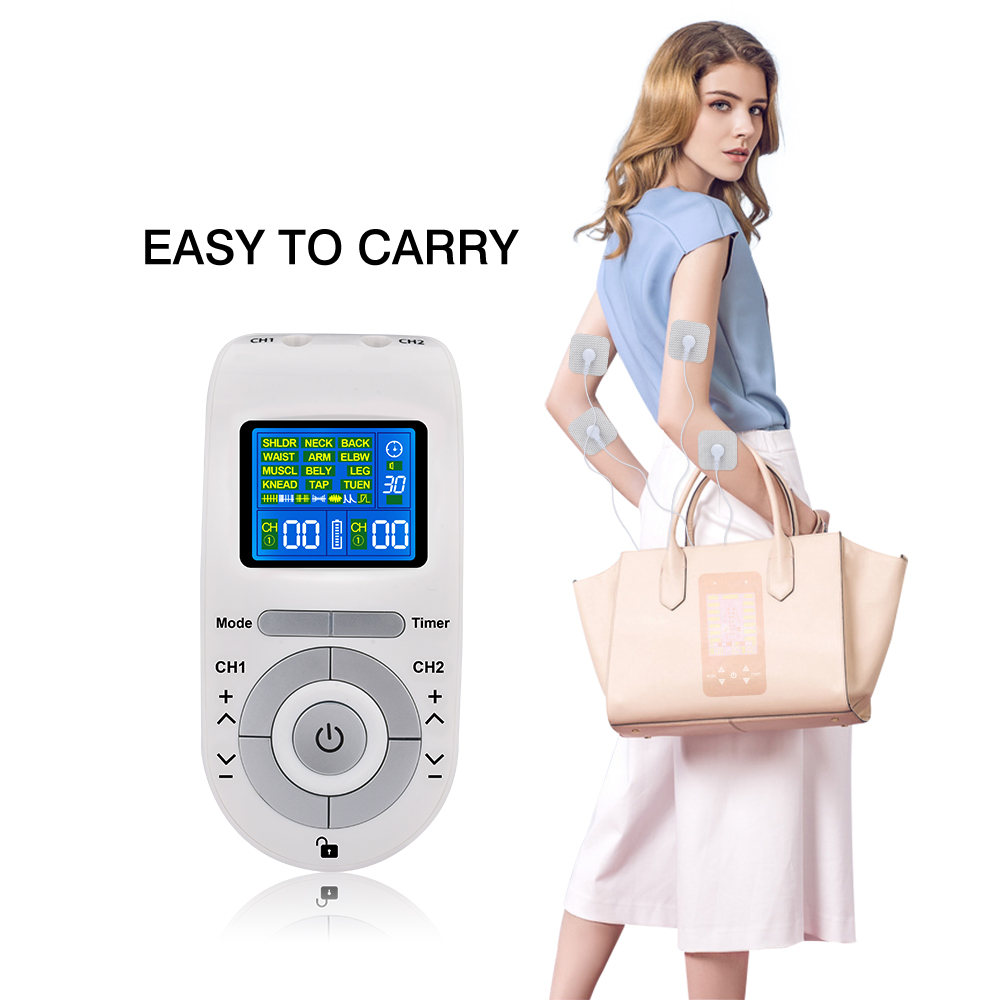 Electroestimulador Muscular TENS y EMS de 12 Modos con 40 Niveles de Intensidad | prologyc.es | repuestos.prologyc.es