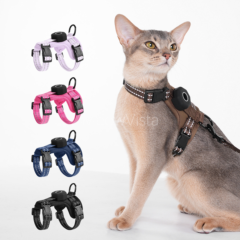 Arnés Antiescape para Gatos con Soporte para AirTag Ajustable y Reflectante | prologyc.es | repuestos.prologyc.es