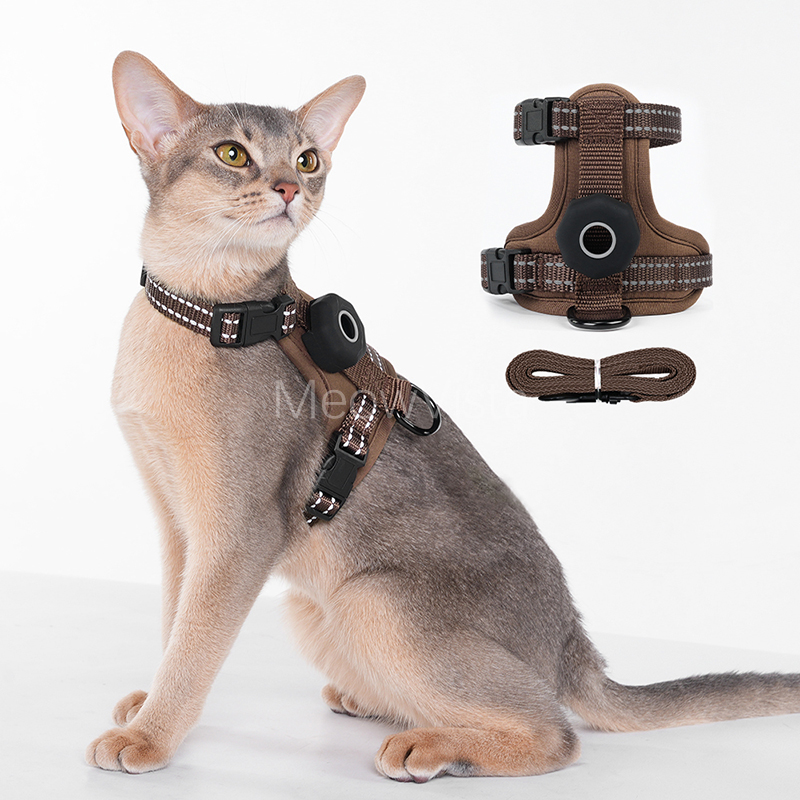 Arnés Antiescape para Gatos con Soporte para AirTag Ajustable y Reflectante | prologyc.es | repuestos.prologyc.es