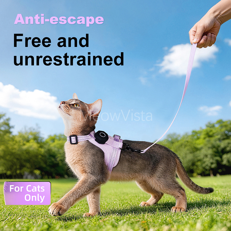 Arnés Antiescape para Gatos con Soporte para AirTag Ajustable y Reflectante | prologyc.es | repuestos.prologyc.es