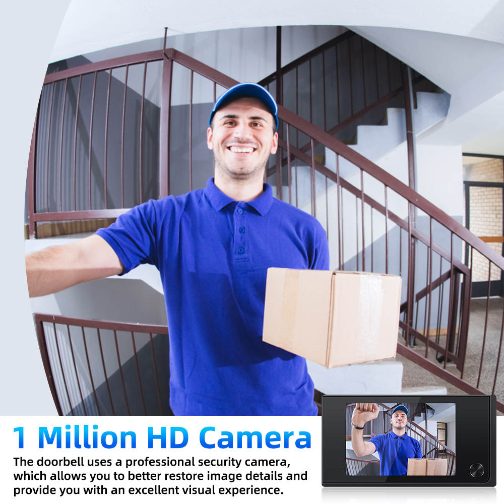 Mirilla Digital Inteligente con Cámara, Timbre y Pantalla HD de 3,5 Pulgadas 120° | prologyc.es | repuestos.prologyc.es