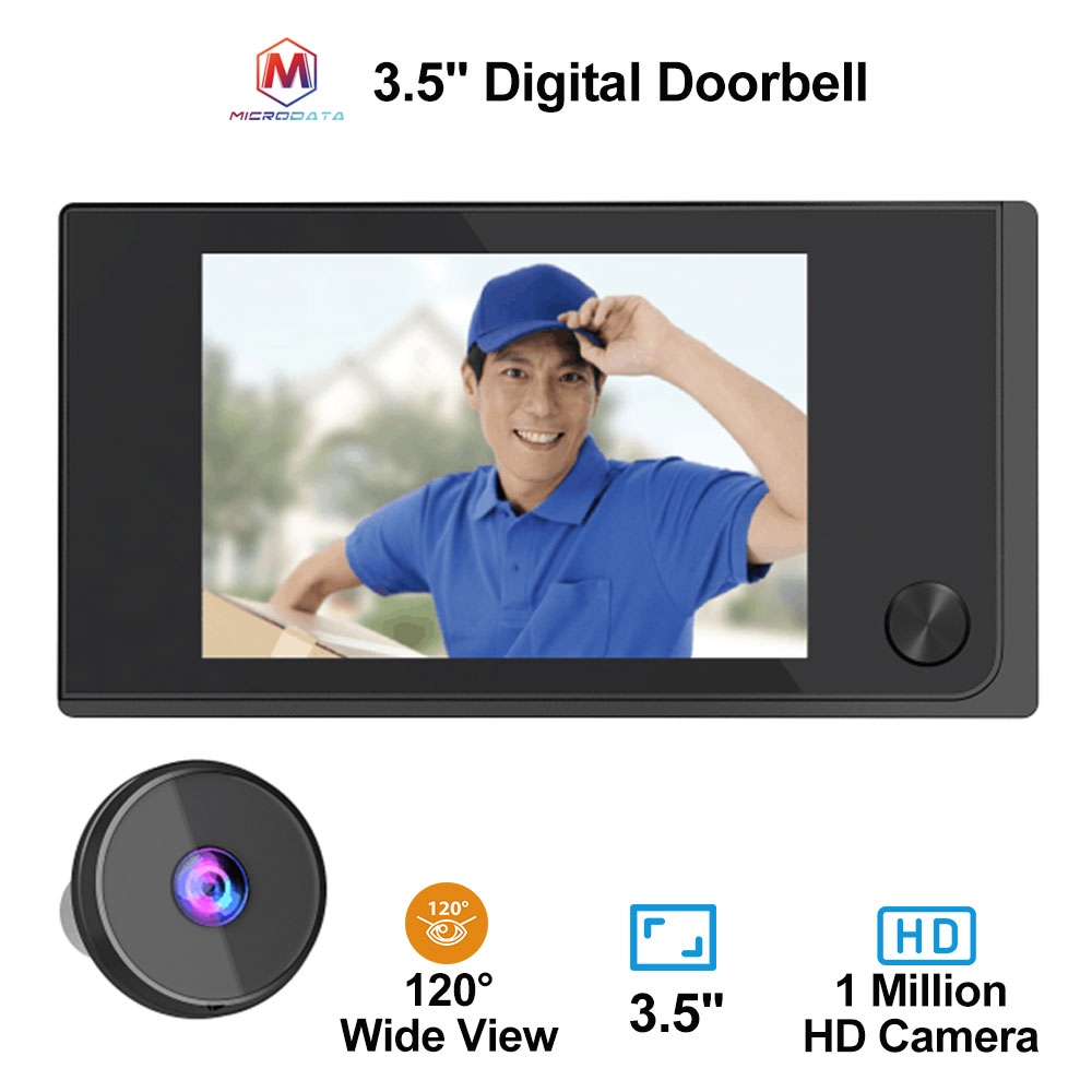 Mirilla Digital Inteligente con Cámara, Timbre y Pantalla HD de 3,5 Pulgadas 120° | prologyc.es | repuestos.prologyc.es