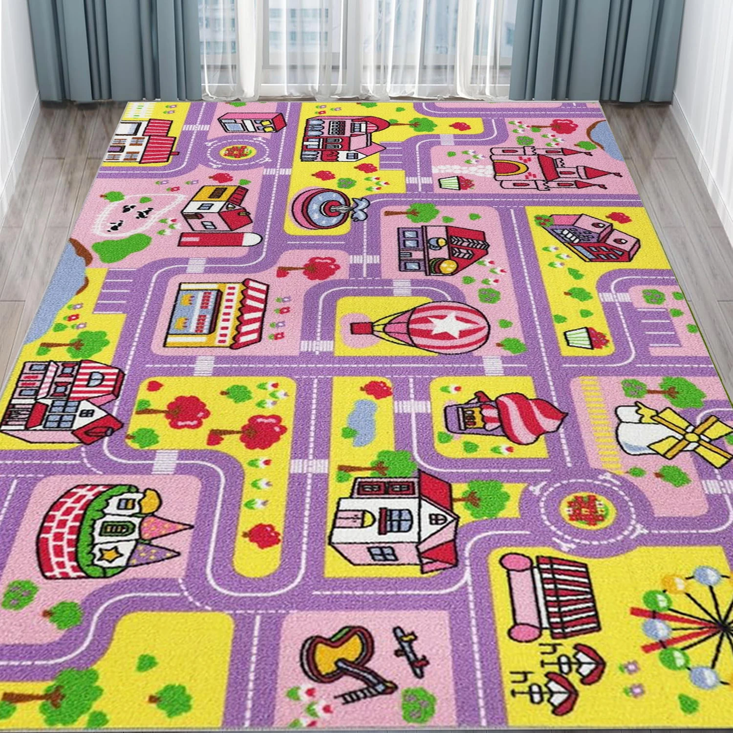Alfombra de Juego Infantil con Diseño de Ciudad y Carreteras | prologyc.es | repuestos.prologyc.es